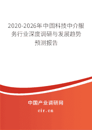 2020-2026年科技中介服务行业深度调研与发展趋势预测报告
